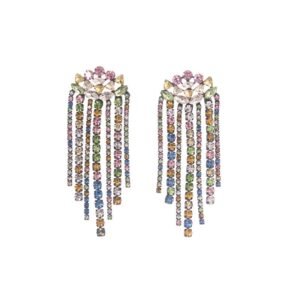 Boho Tassel Earrings for Women Dangle Earrings for Women Lightweight Drop Earrings Bridal Jewelry Colorful Earrings for Party Statement Earrings for Women Dangle Earrings for Women