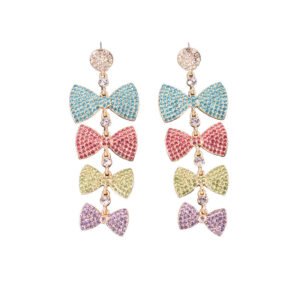 Boho Feather Earrings for Women Dangle Earrings for Women Lightweight Drop Earrings Bridal Jewelry Colorful Earrings for Party Statement Earrings for Women Dangle Earrings for Women
