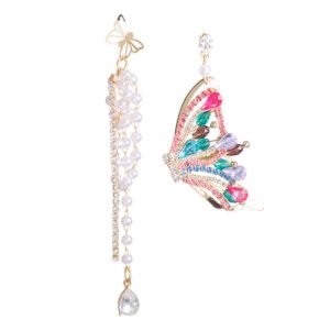 Elegant Earrings for Daily Wear Earrings for Women Cute Earrings Fun Accessories Handmade Earrings Unique Long Tassel Earrings Bohemian Jewelry Boho Tassel Earrings for Women Dangle Earrings for Women Lightweight Drop Earrings Bridal Jewelry Colorful Earrings for Party Dangle Earrings