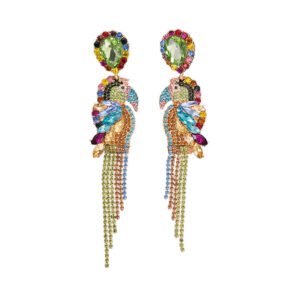 Colorful Boho Parrot Earrings Lightweight Hypoallergenic Trendy Statement Jewelry for Women Perfect for Tropical Beach Parties and Gifts